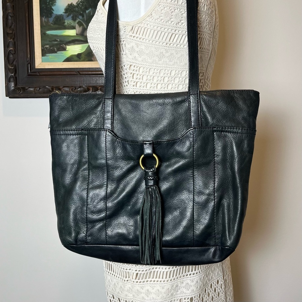 Lucky Brand Leather Tote Bag - Picture 4 of 13